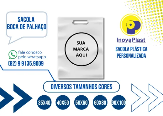 Sacola boca de palhaço