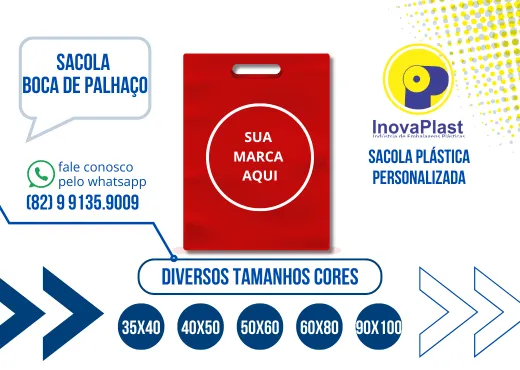 Sacola boca de palhaço