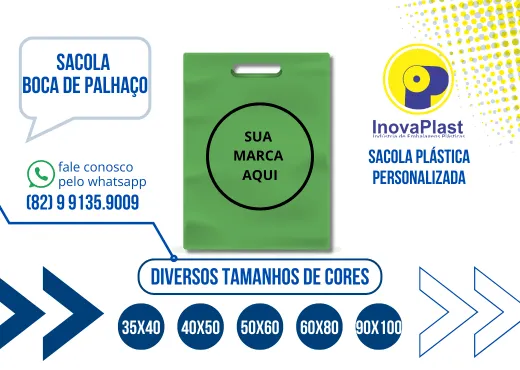 Sacola boca de palhaço